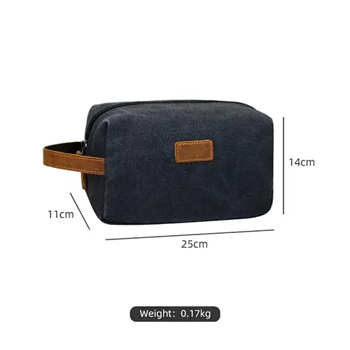 Premium waxed canvas travel organizer for business trips and luxury corporate gifting programs
